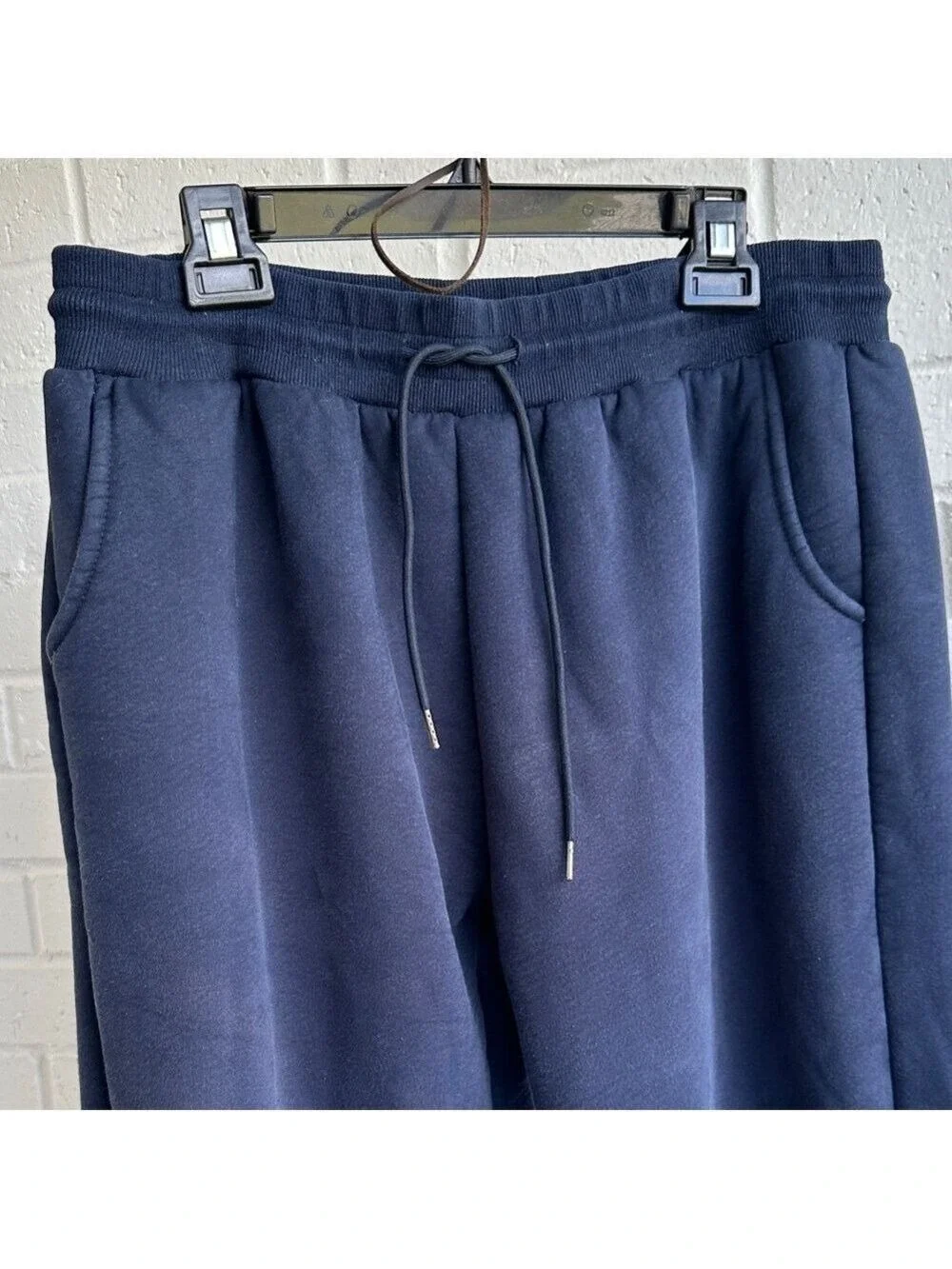 Lentta Men's Navy Fleece Sweatpants Warm Athletic Sherpa Lined Track Joggers XXL